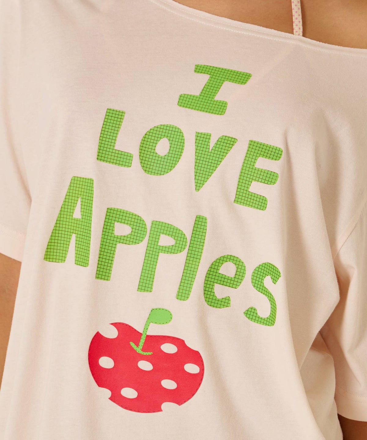 トップス/オーバーサイズ/オリジナル プリント オフショル Tシャツ TINA：JOJUN