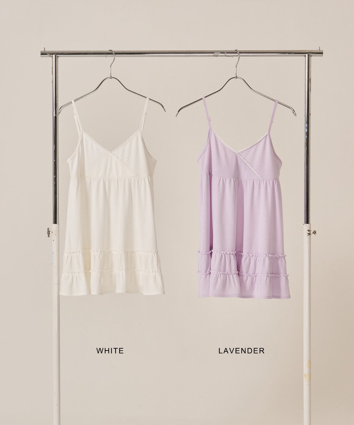 キャミ/トップス/アイレット ヘムフリル カット チュニック TINA：JOJUN