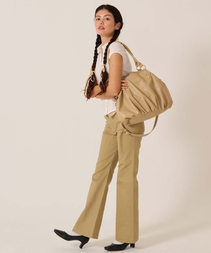 フレア/チノ/インサイド フラワー フレアパンツ TINA：JOJUN