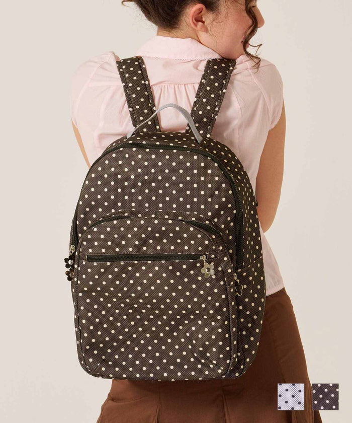 バッグ/リュック/ドット/ミックス ドット プリント リュック TINA：JOJUN