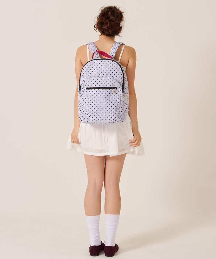 バッグ/リュック/ドット/ミックス ドット プリント リュック TINA：JOJUN