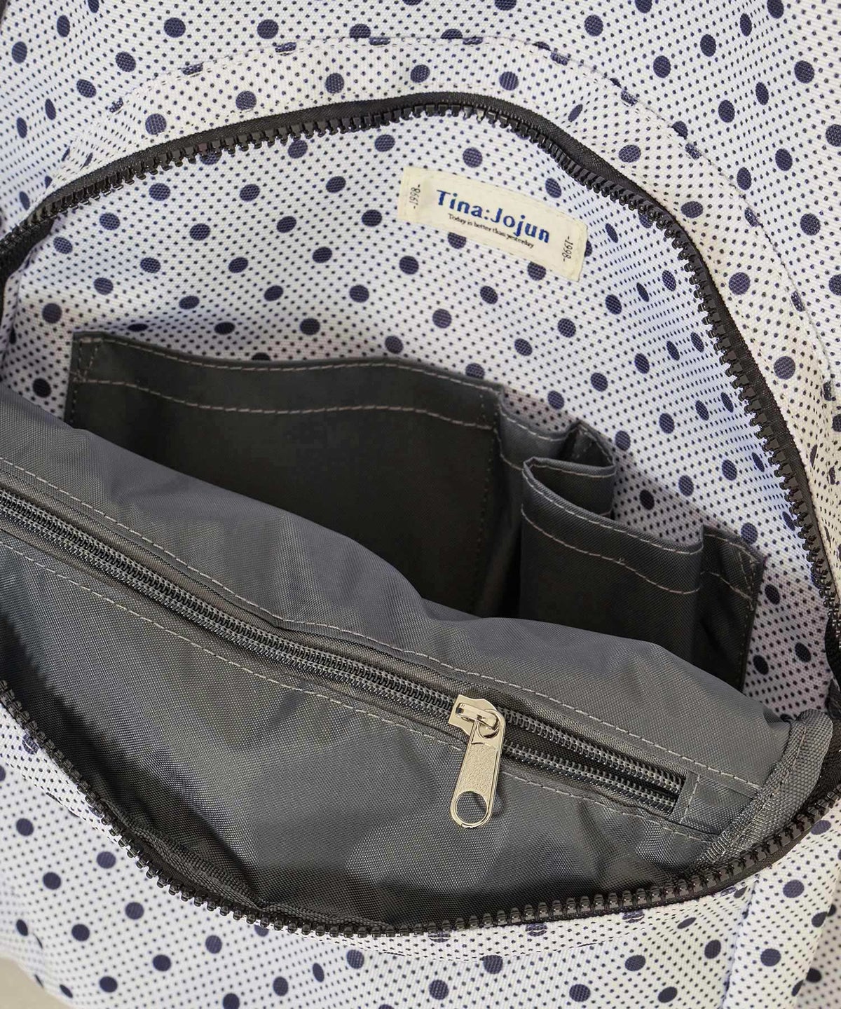 バッグ/リュック/ドット/ミックス ドット プリント リュック TINA：JOJUN