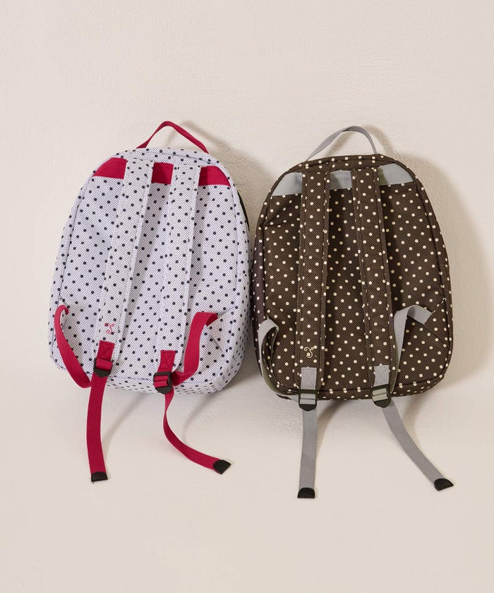 バッグ/リュック/ドット/ミックス ドット プリント リュック TINA：JOJUN