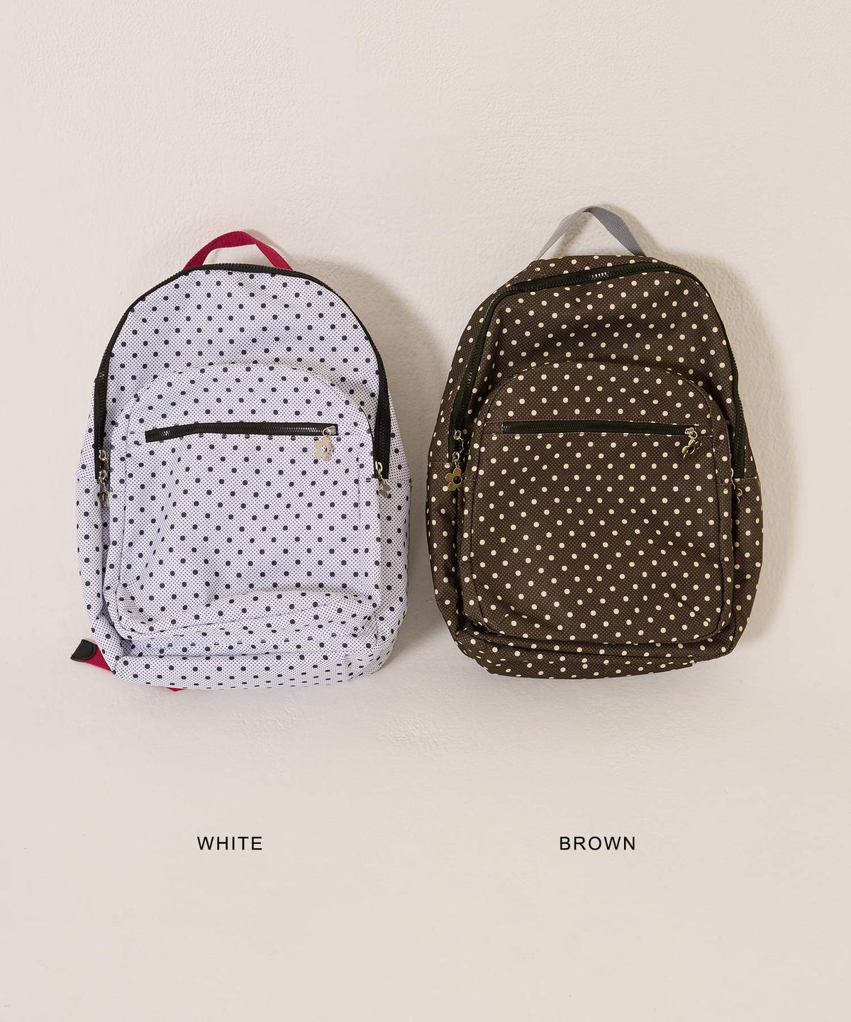 バッグ/リュック/ドット/ミックス ドット プリント リュック TINA：JOJUN