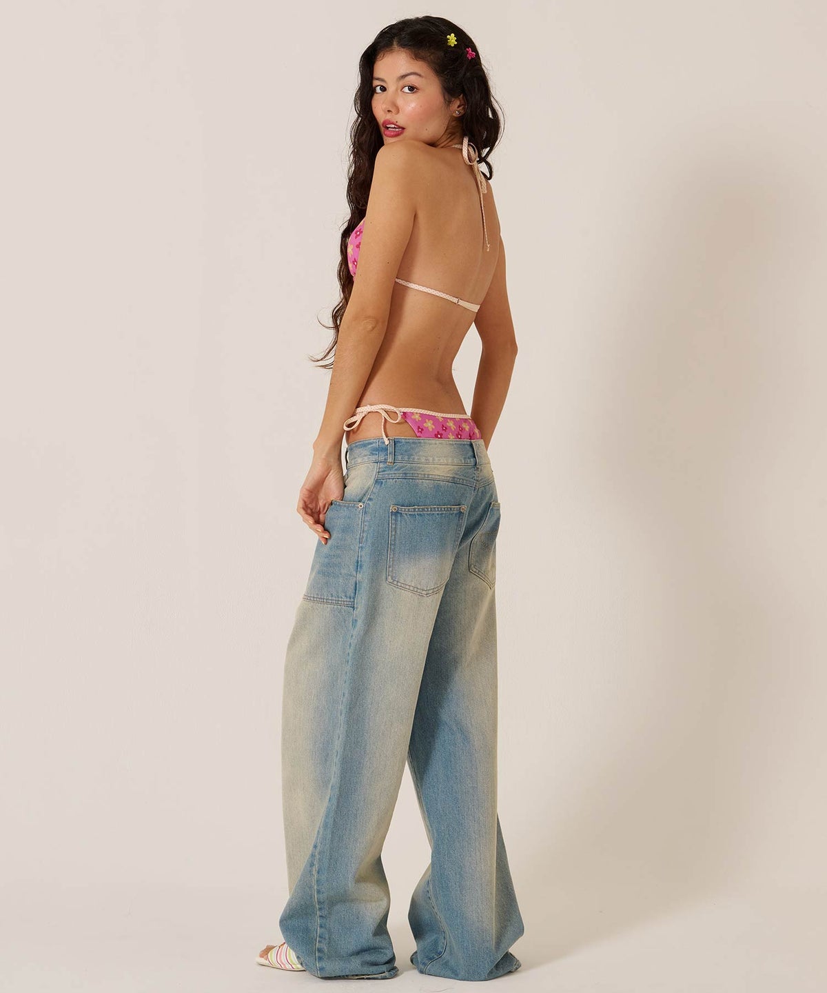 水着/スウィムウェアー/花柄/オリジナル プリント ビキニ TINA：JOJUN