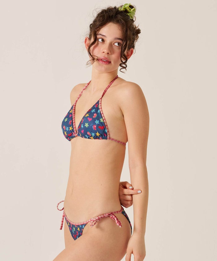 水着/スウィムウェアー/花柄/オリジナル プリント ビキニ TINA：JOJUN