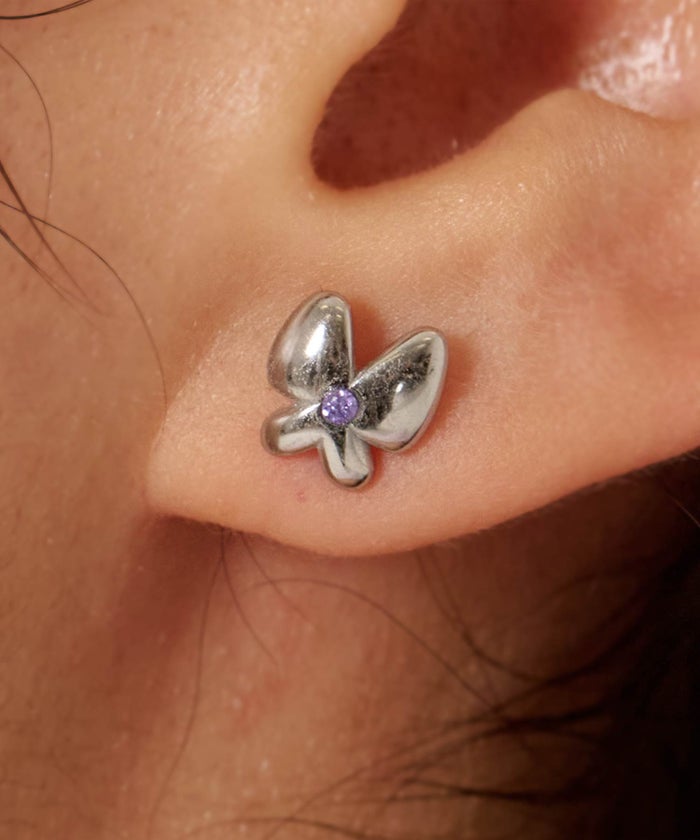 ピアス/アクセサリー/ストーン付き ステンレス ピアス TINA：JOJUN