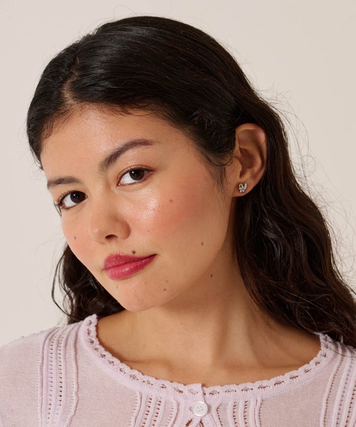 ピアス/アクセサリー/ストーン付き ステンレス ピアス TINA：JOJUN