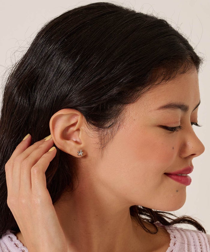 ピアス/アクセサリー/ストーン付き ステンレス ピアス TINA：JOJUN