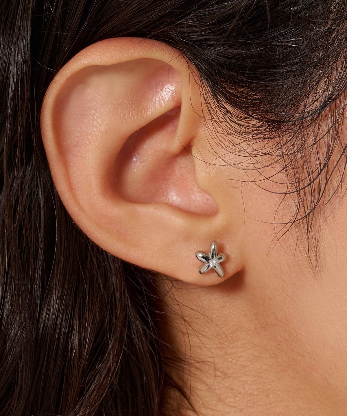 ピアス/アクセサリー/ストーン付き ステンレス ピアス TINA：JOJUN