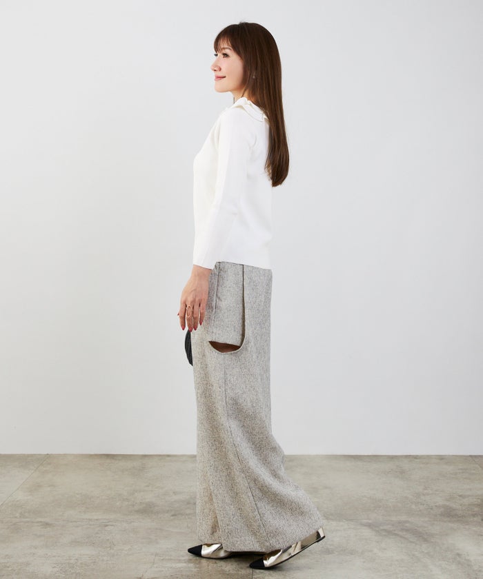 洗濯機可 マシンウォッシャブル UVカット 接触冷感 長袖 可愛い 上品 きれいめ オフィス フェミニン 春 ジョイントスペース