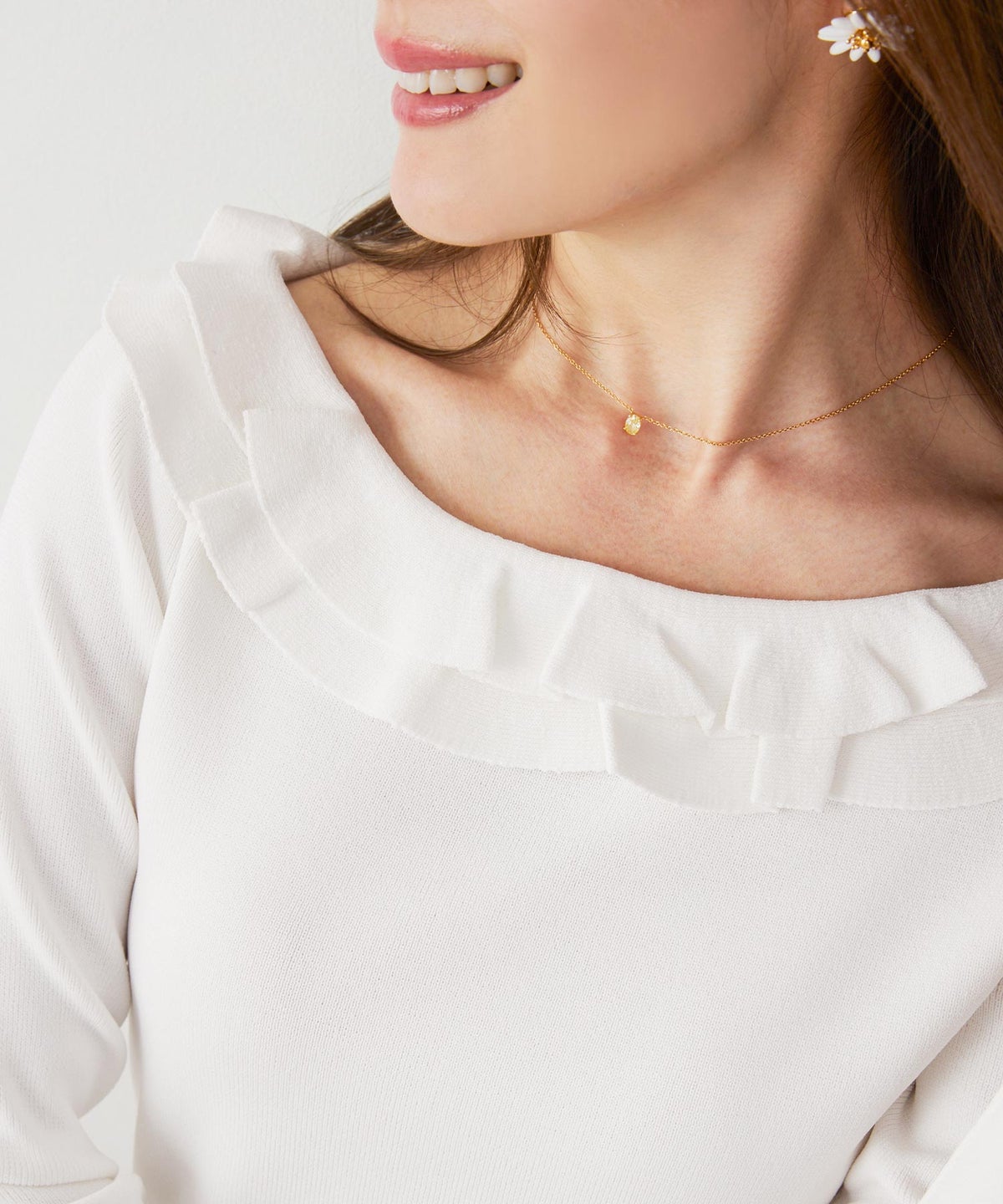 洗濯機可 マシンウォッシャブル UVカット 接触冷感 長袖 可愛い 上品 きれいめ オフィス フェミニン 春 ジョイントスペース