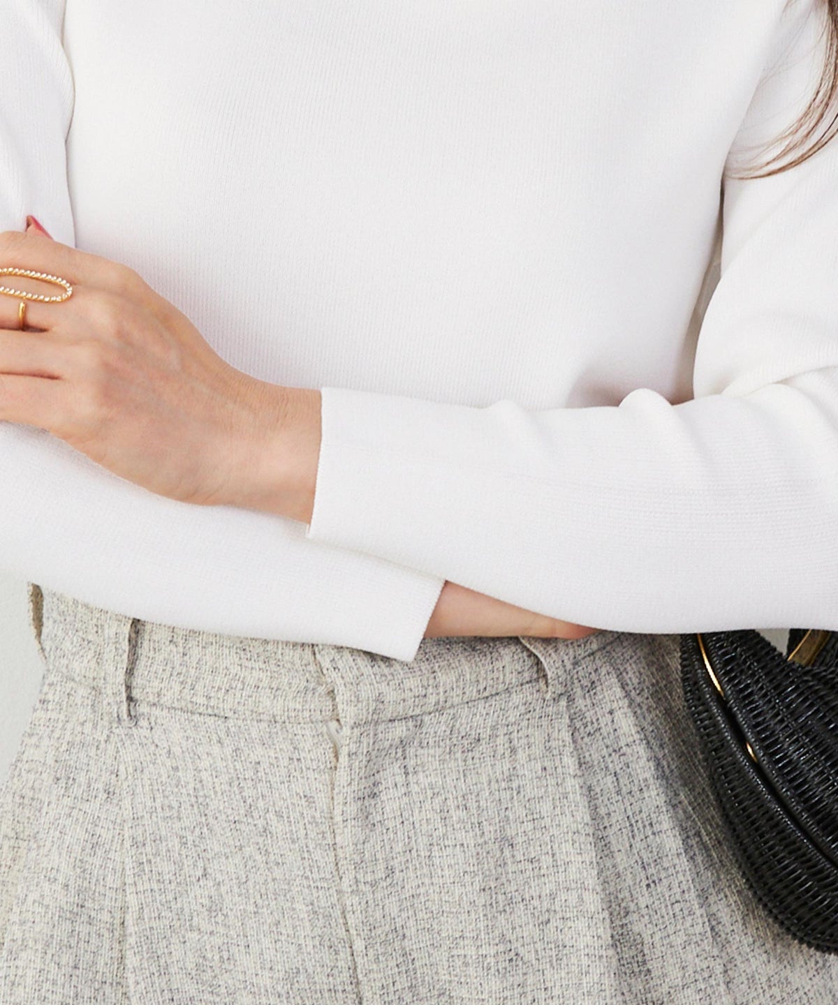 洗濯機可 マシンウォッシャブル UVカット 接触冷感 長袖 可愛い 上品 きれいめ オフィス フェミニン 春 ジョイントスペース