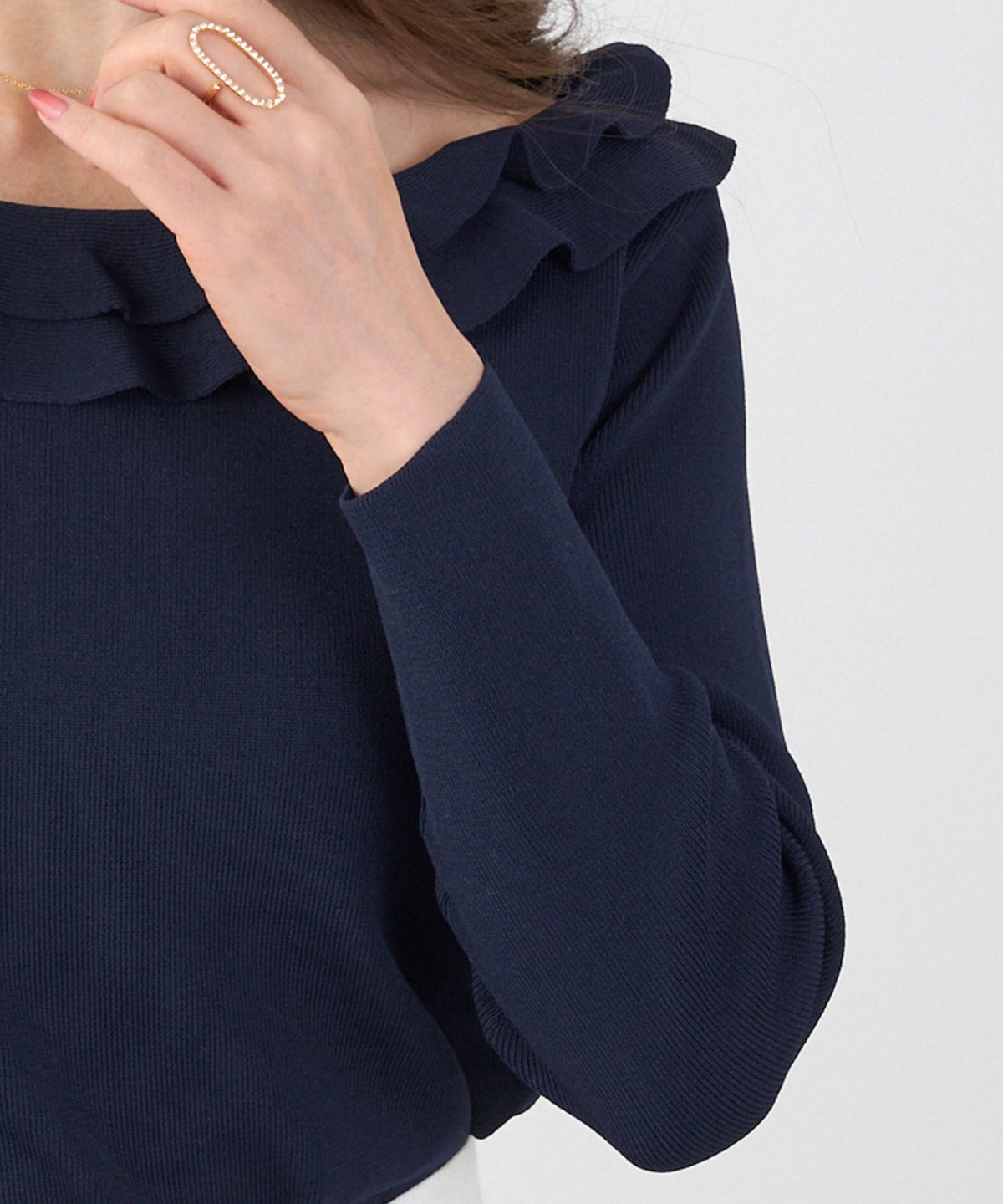 洗濯機可 マシンウォッシャブル UVカット 接触冷感 長袖 可愛い 上品 きれいめ オフィス フェミニン 春 ジョイントスペース