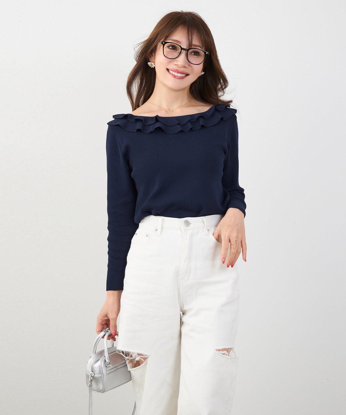 洗濯機可 マシンウォッシャブル UVカット 接触冷感 長袖 可愛い 上品 きれいめ オフィス フェミニン 春 ジョイントスペース