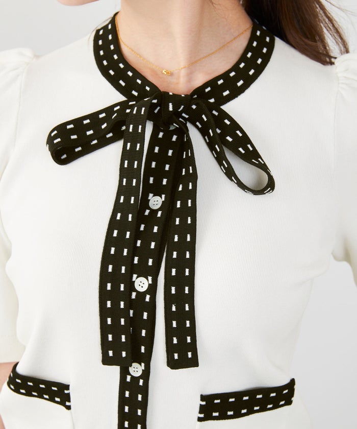 洗濯機可 マシンウォッシャブル UVカット 接触冷感 可愛い 上品 きれいめ オフィス フェミニン 夏 半袖 ジョイントスペース