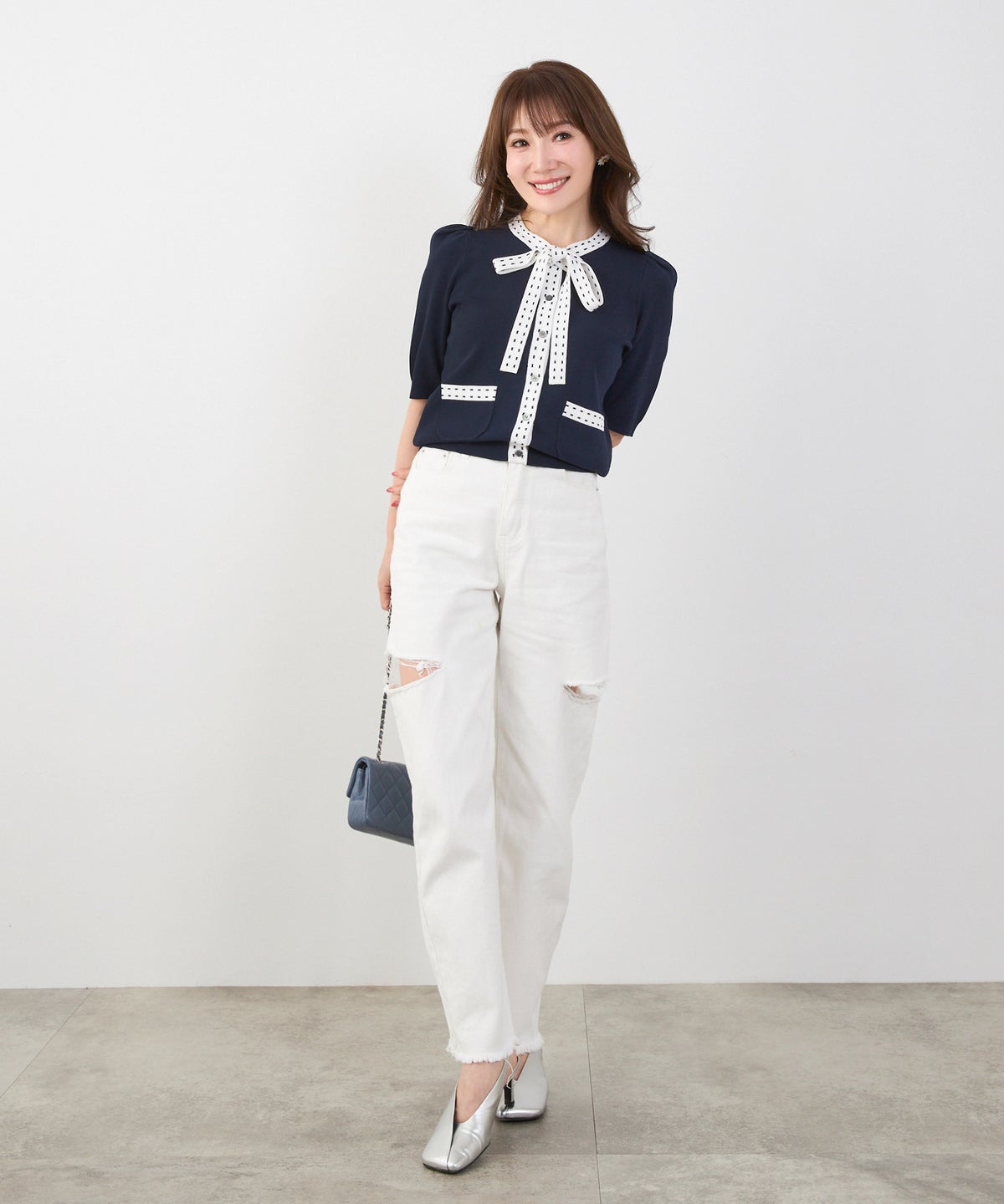 洗濯機可 マシンウォッシャブル UVカット 接触冷感 可愛い 上品 きれいめ オフィス フェミニン 夏 半袖 ジョイントスペース