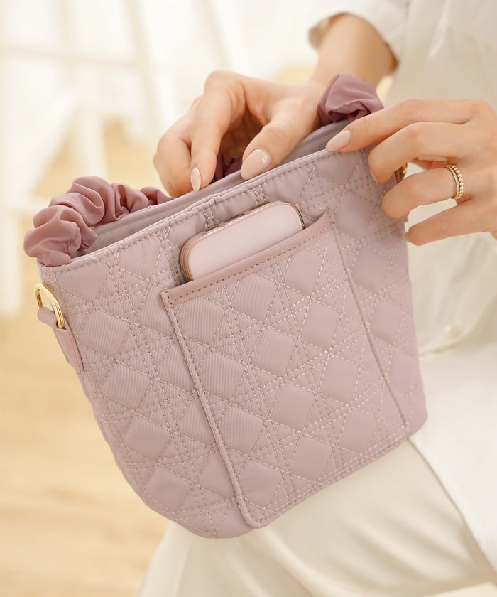 グッズ ポシェット ミニバッグ ショルダーバッグ サブバッグ お出かけ 運動会 キルティング 撥水