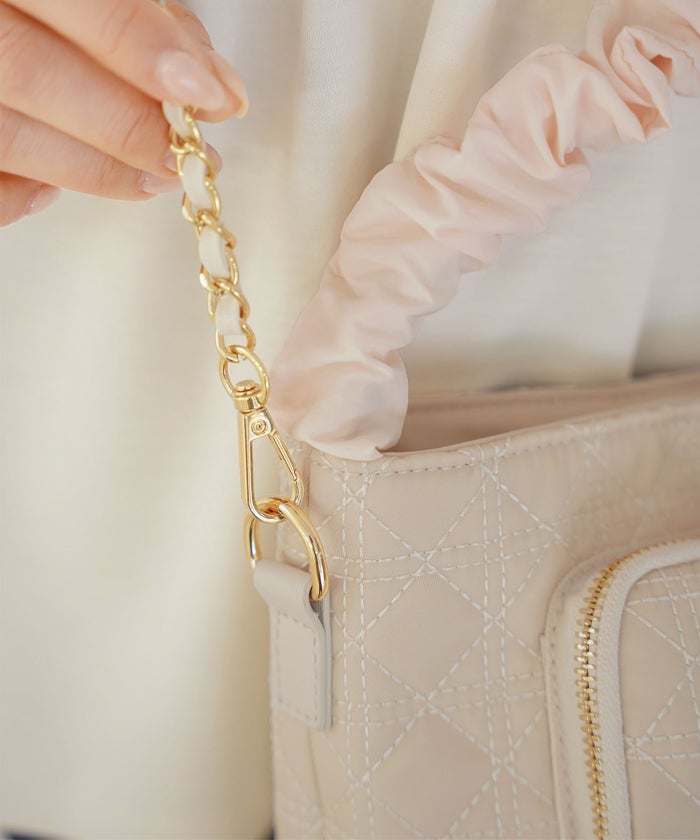 グッズ ポシェット ミニバッグ ショルダーバッグ サブバッグ お出かけ 運動会 キルティング 撥水