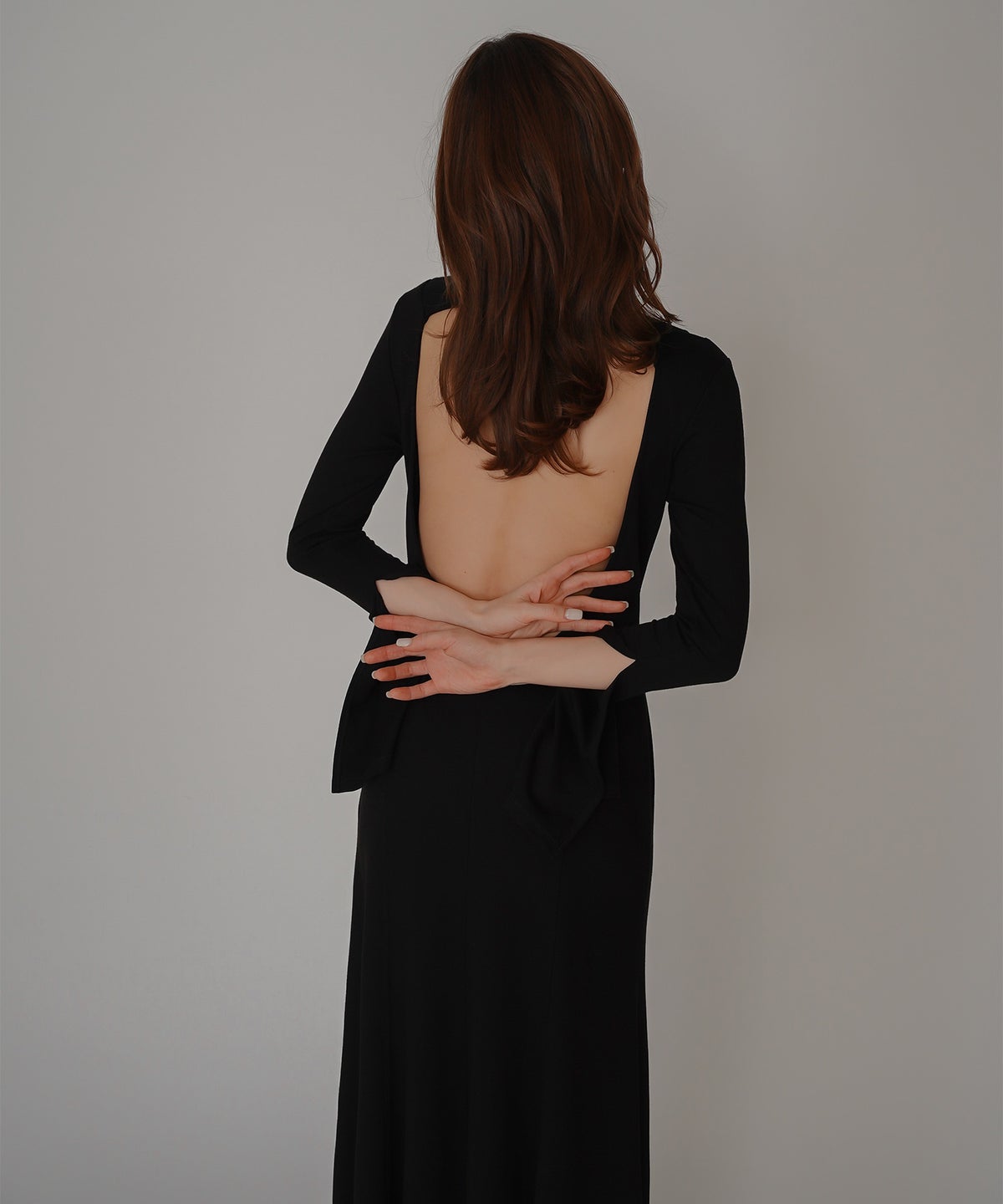 バック スクープオープン フレア ワンピース KINO THE KEI バックオープンワンピース スクープバックワンピース ボートネックワンピース フレアワンピース ロングワンピース デザインワンピース 美シルエットワンピース スタイルアップワンピース 大人フェミニンワンピース