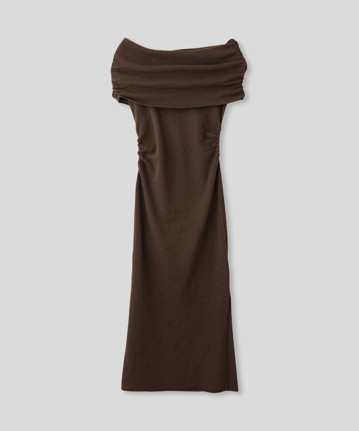 オフショル ニット ワンピース KINO THE KEI ストレッチワンピース ボディラインワンピース フィットシルエットワンピース 大人色気ワンピース 韓国風ワンピース 抜け感ワンピース 大人女子コーデ きれいめカジュアル オフショルワンピ ニットワンピース