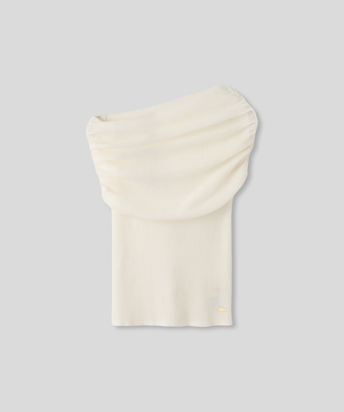 オフショル アレンジ ニット KINO THE KEI オフショルダートップス オフショルニット ワンショルダートップス ドレープトップス リブニットトップス フィットニット コンパクトトップス デザインニット 肌見せトップス