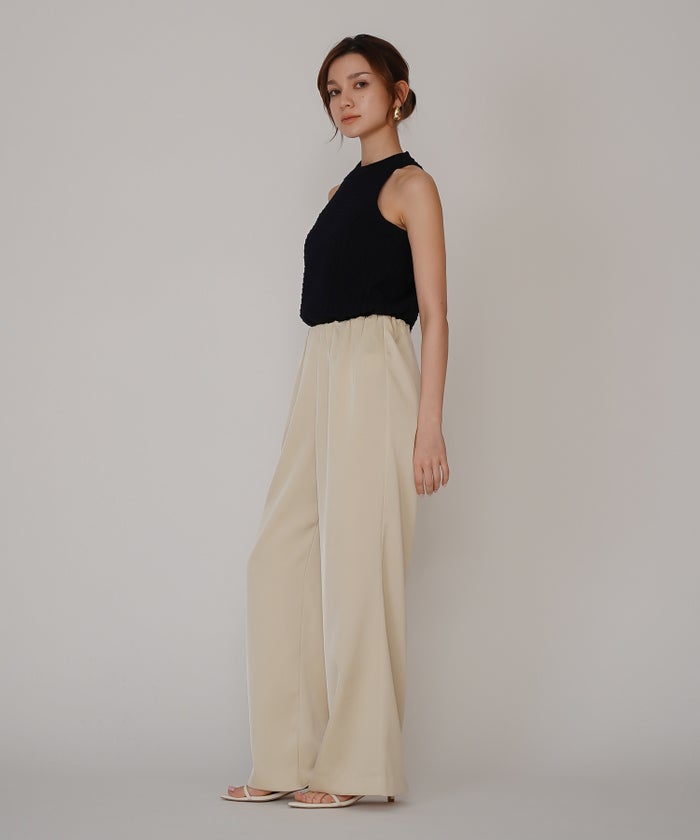 クラウド カット バックオープン アメスリニット KINO THE KEI バックオープン ニット バックシャン ニットトップス レースアップニット クロスストラップ ニット リボンデザイン 背中開きトップス リブニット ノースリーブニット タンクニット フィットニット