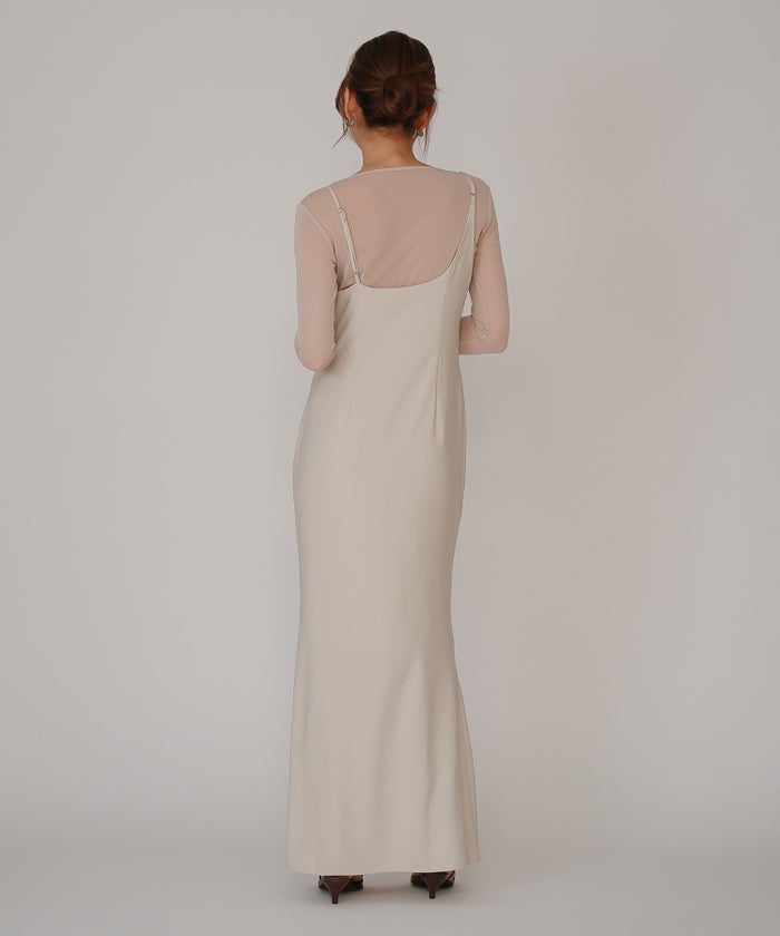 セカンドスキン シアー アシンメトリー トップス KINO THE KEI 変形トップス アシンメトリートップス ドレープトップス デザイントップス フィットトップス セカンドスキントップス レイヤードトップス インナートップス ロングスリーブトップス コンパクトトップス 美シルエットトップス