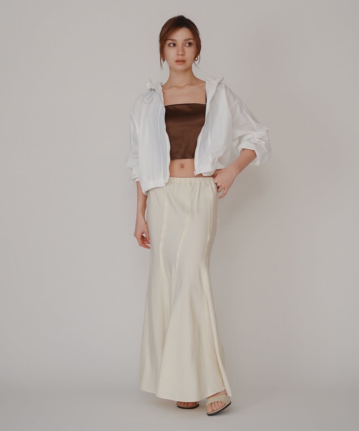 ウェーブ 切り替え スカート KINO THE KEI ロングスカート マーメイドスカート フレアスカート ウェーブデザインスカート 切替スカート デザインスカート 揺れスカート ボリュームスカート 美シルエットスカート スタイルアップスカート ウエストゴムスカート