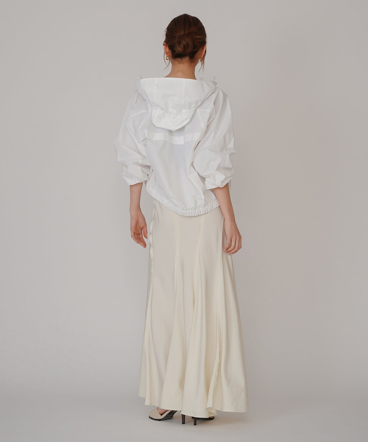 ウェーブ 切り替え スカート KINO THE KEI ロングスカート マーメイドスカート フレアスカート ウェーブデザインスカート 切替スカート デザインスカート 揺れスカート ボリュームスカート 美シルエットスカート スタイルアップスカート ウエストゴムスカート