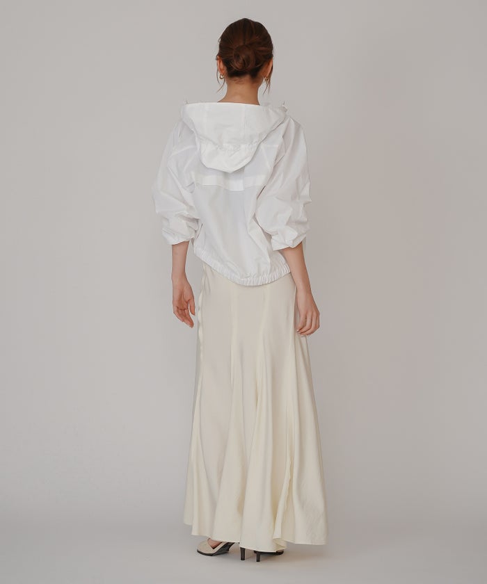 ウェーブ 切り替え スカート KINO THE KEI ロングスカート マーメイドスカート フレアスカート ウェーブデザインスカート 切替スカート デザインスカート 揺れスカート ボリュームスカート 美シルエットスカート スタイルアップスカート ウエストゴムスカート