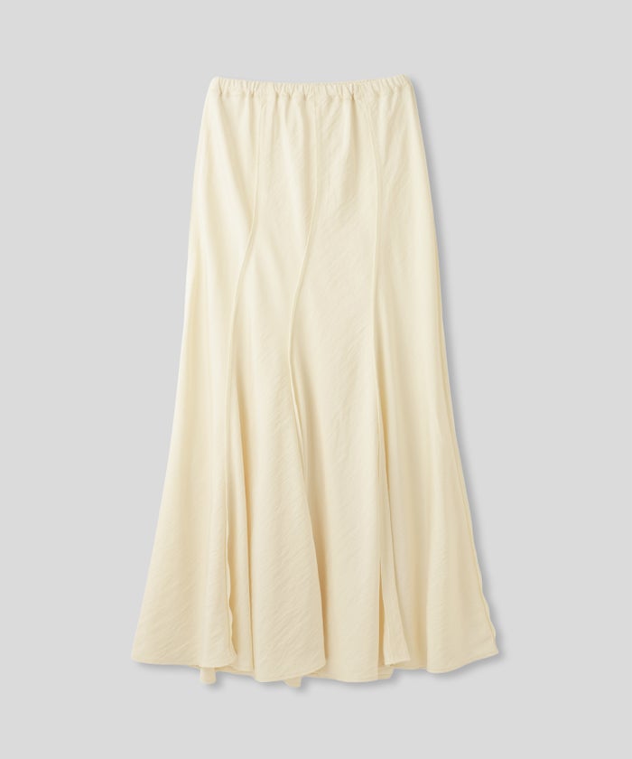 ウェーブ 切り替え スカート KINO THE KEI ロングスカート マーメイドスカート フレアスカート ウェーブデザインスカート 切替スカート デザインスカート 揺れスカート ボリュームスカート 美シルエットスカート スタイルアップスカート ウエストゴムスカート