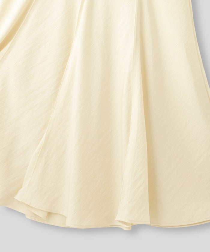 ウェーブ 切り替え スカート KINO THE KEI ロングスカート マーメイドスカート フレアスカート ウェーブデザインスカート 切替スカート デザインスカート 揺れスカート ボリュームスカート 美シルエットスカート スタイルアップスカート ウエストゴムスカート