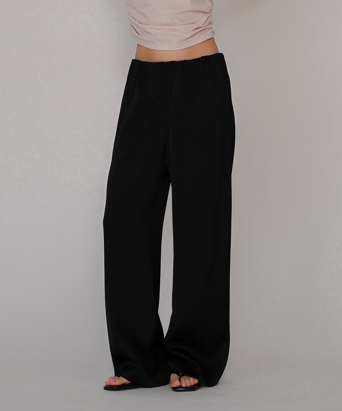 サテン セミ ワイド パンツ KINO THE KEI ゆったり ワイドパンツレディース 20代 ボトムズ 動きやすい 微光沢 着痩せ 美脚 大きいサイズ レディース 通勤 サテンシルク無地パンツ バケーション オフィス セットアップ オールシーズン対応 リゾート 南国　ディナー ルームウェア 大人可愛い 通学 学生 女子会