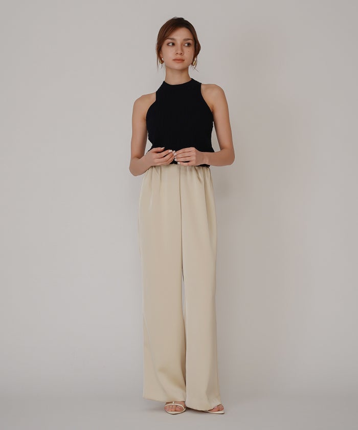 サテン セミ ワイド パンツ KINO THE KEI ゆったり ワイドパンツレディース 20代 ボトムズ 動きやすい 微光沢 着痩せ 美脚 大きいサイズ レディース 通勤 サテンシルク無地パンツ バケーション オフィス セットアップ オールシーズン対応 リゾート 南国　ディナー ルームウェア 大人可愛い 通学 学生 女子会