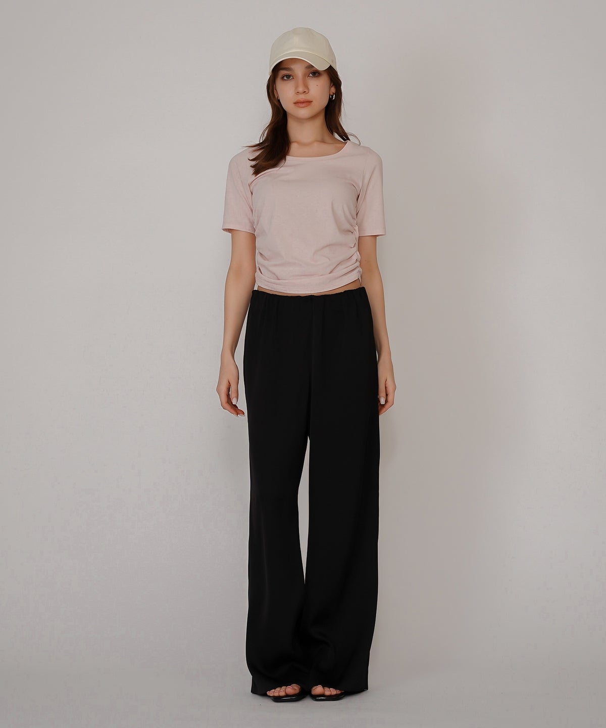 サテン セミ ワイド パンツ KINO THE KEI ゆったり ワイドパンツレディース 20代 ボトムズ 動きやすい 微光沢 着痩せ 美脚 大きいサイズ レディース 通勤 サテンシルク無地パンツ バケーション オフィス セットアップ オールシーズン対応 リゾート 南国　ディナー ルームウェア 大人可愛い 通学 学生 女子会