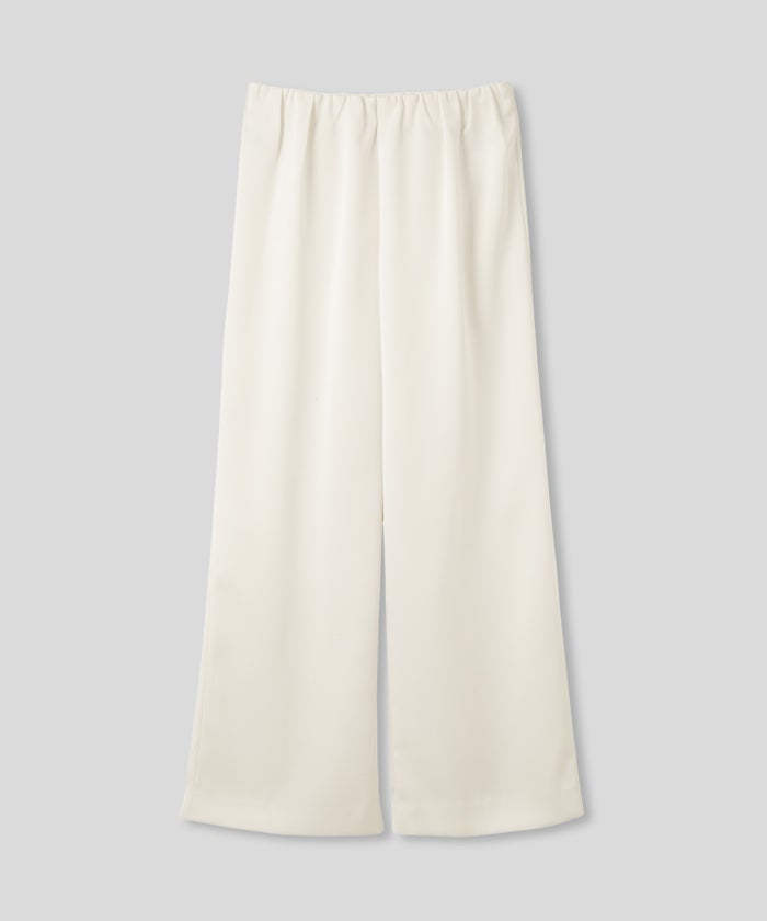 サテン セミ ワイド パンツ KINO THE KEI ゆったり ワイドパンツレディース 20代 ボトムズ 動きやすい 微光沢 着痩せ 美脚 大きいサイズ レディース 通勤 サテンシルク無地パンツ バケーション オフィス セットアップ オールシーズン対応 リゾート 南国　ディナー ルームウェア 大人可愛い 通学 学生 女子会