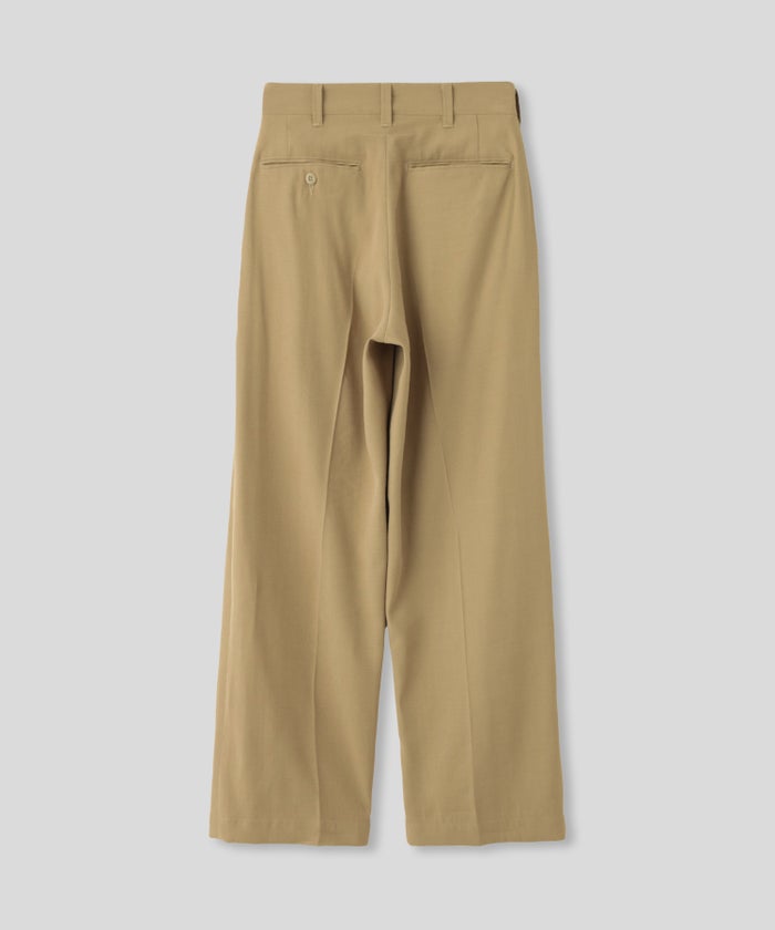 ハイウエスト スムース レーヨン タック パンツ KINO THE KEI サマーチノパンツ ハイウエストパンツ チノパンツ ストレートパンツ センタープレスパンツ タックパンツ 美脚パンツ 脚長パンツ スタイルアップパンツ きれいめパンツ 大人カジュアルパンツ オフィスカジュアル