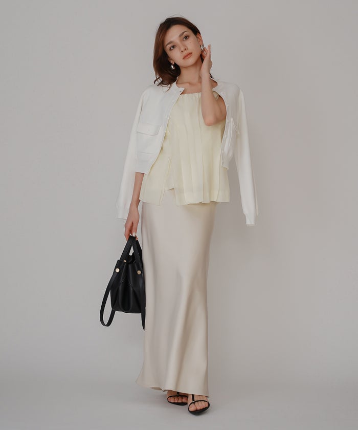 シェル ビスチェ ブラウス KINO THE KEI ベアトップ ベアトップス キャミトップス ペプラムトップス フレアトップス タックデザイントップス デザインキャミソール キャミブラウス ペプラムブラウス ウエストマークトップス スタイルアップトップス