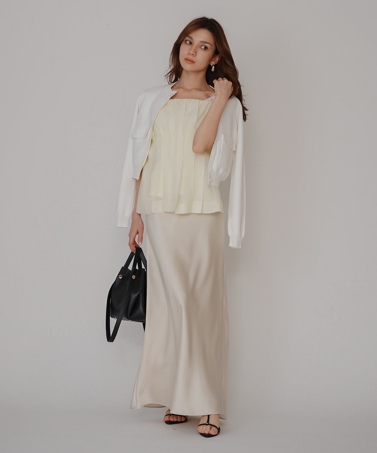 シェル ビスチェ ブラウス KINO THE KEI ベアトップ ベアトップス キャミトップス ペプラムトップス フレアトップス タックデザイントップス デザインキャミソール キャミブラウス ペプラムブラウス ウエストマークトップス スタイルアップトップス