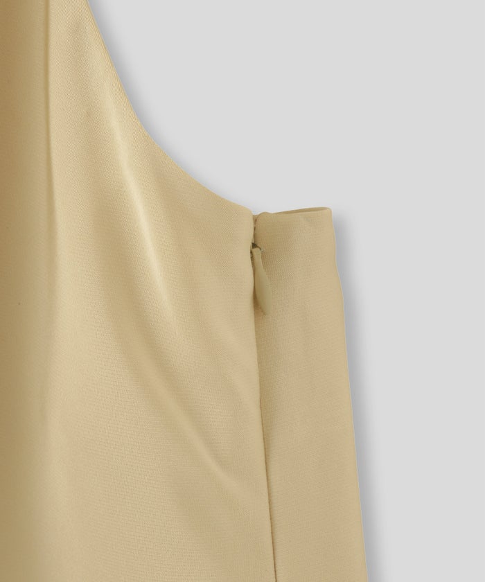 ホルター ドレープ サテン ブラウス KINO THE KEI ホルターネック ブラウス サテンブラウス サテン バックオープン トップス アシンメトリー ドレープ 光沢感 落ち感 とろみ素材 上品 ヘルシー 肌見せ モード きれいめ オケージョン デート 女子会