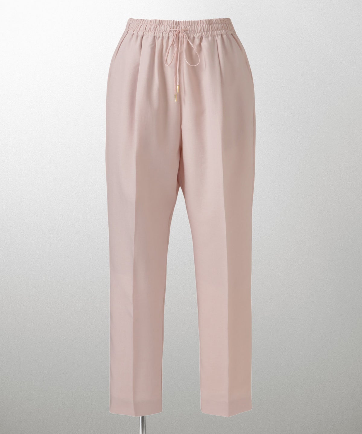 ドロスト テーパード パンツ レディース ファッション ウォッシャブル ライトグレー ピンク ネイビー M