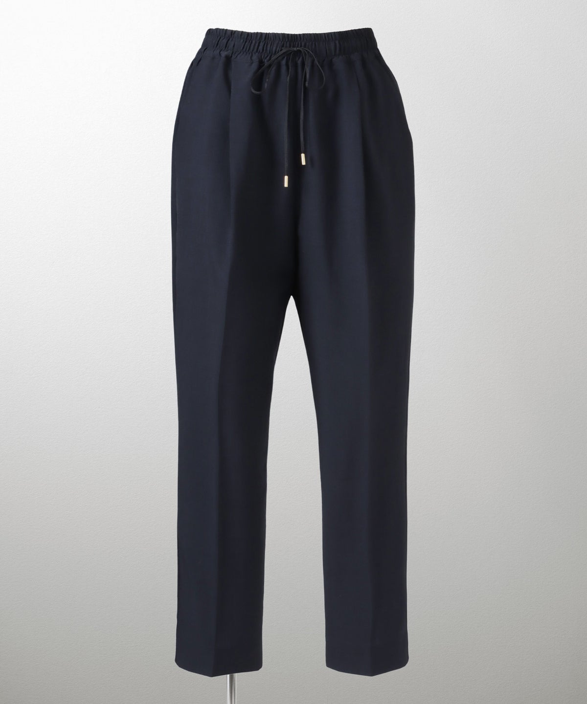 ドロスト テーパード パンツ レディース ファッション ウォッシャブル ライトグレー ピンク ネイビー M