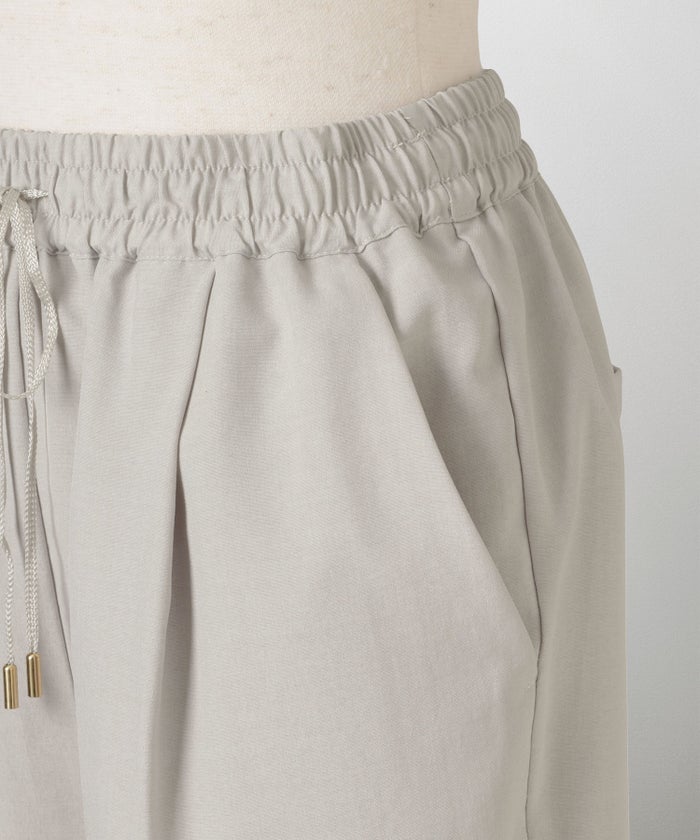 ドロスト テーパード パンツ レディース ファッション ウォッシャブル ライトグレー ピンク ネイビー M