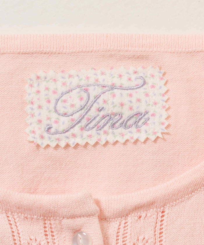 半袖/カーディガン/パフスリーブ ハーフスリーブ カーディガン TINA：JOJUN 