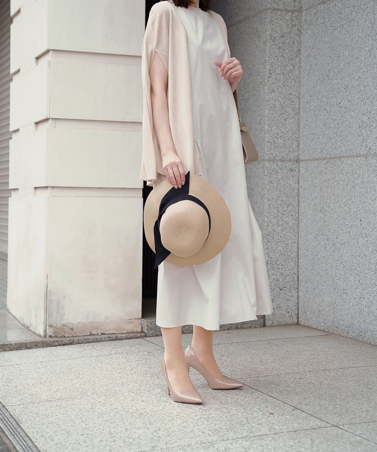 ポケッタブル グログランリボン ハット レディース ファッション ウォッシャブル ベージュ ナチュラル ブラック フリー