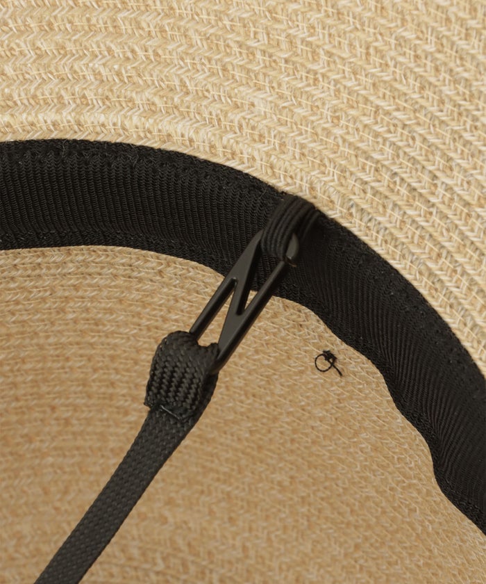 ポケッタブル グログランリボン ハット レディース ファッション ウォッシャブル ベージュ ナチュラル ブラック フリー