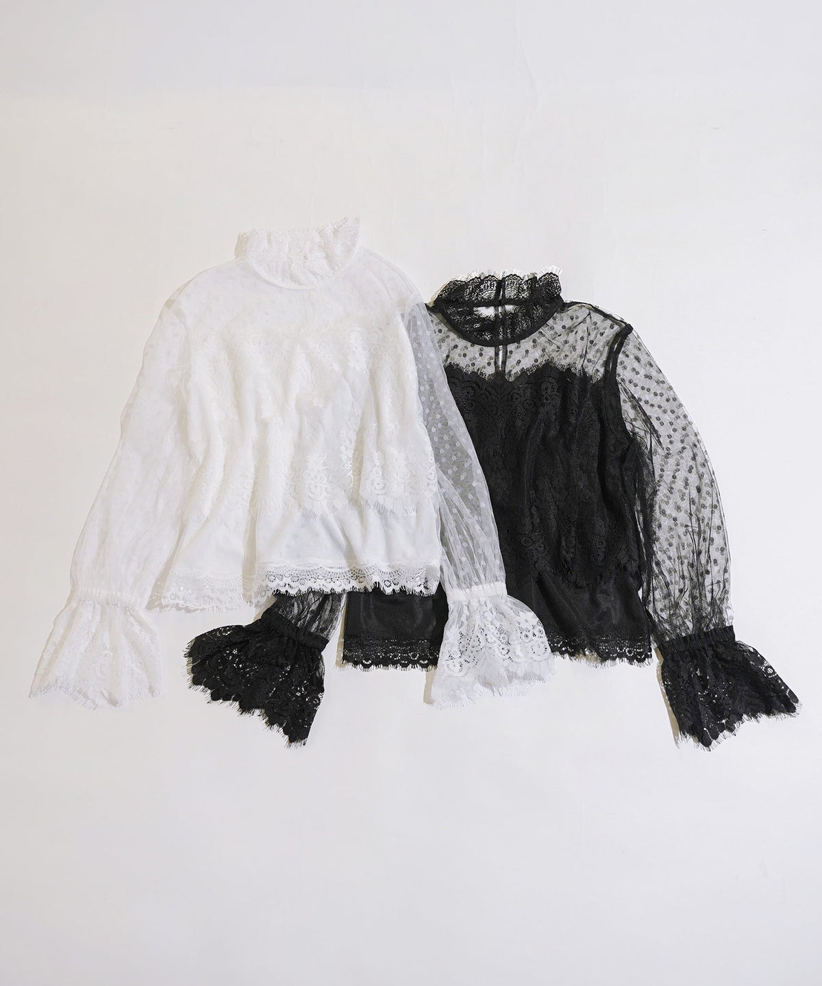 手洗い可 大人可愛い 上品 きれいめ 大人カジュアル フェミニン 白黒 春 シースルー 柄 ジョイントスペース