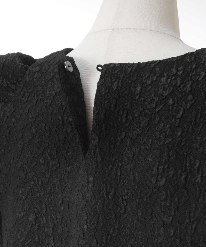 手洗い可 上品 きれいめ 大人カジュアル オフィス フェミニン シンプル パワーショルダー 体型カバー  ジョイントスペース