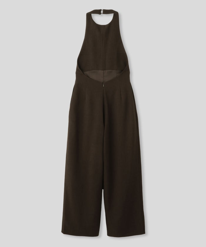 バックオープン ホルター オールインワン KINO THE KEI 海外ファッション モード 韓国ファッション 韓国風 大人モード 大人コーデ パーティー 二次会コーデ オケージョンコーデ ディナーコーデ お呼ばれコーデ ドレスライク オールインワンドレス きれいめドレス カジュアルドレス リゾートドレス